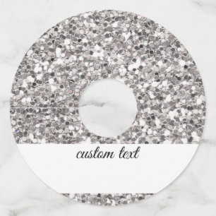 ワイン グラス タグ 識別子 マーカー 紙 グリッター