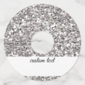 ワイン グラス タグ 識別子 マーカー 紙 グリッター (裏面)