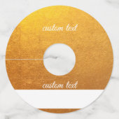 ワイン グラス タグ 識別 マーカー 紙 ゴールド (裏面)