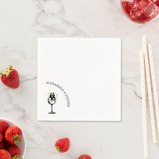 ワイン グルームズ スタンダードカクテルナプキン (インサイチュ)