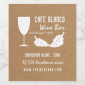 ワイン＆グレープス, ラスティック ワインバー/ワイナリー ワインラベル (シングルラベル)