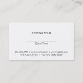 ワイン |コルクねじ(コルク山) 名刺 (裏面)