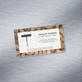 ワイン |コルクねじ(コルク杭)フレーム マグネット名刺 (インサイチュ)