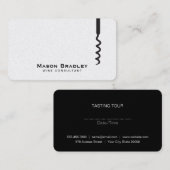 ワイン |コルクスクリューII 名刺 (正面/裏面)