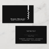 ワイン |コルクスクリューII 名刺 (正面/裏面)