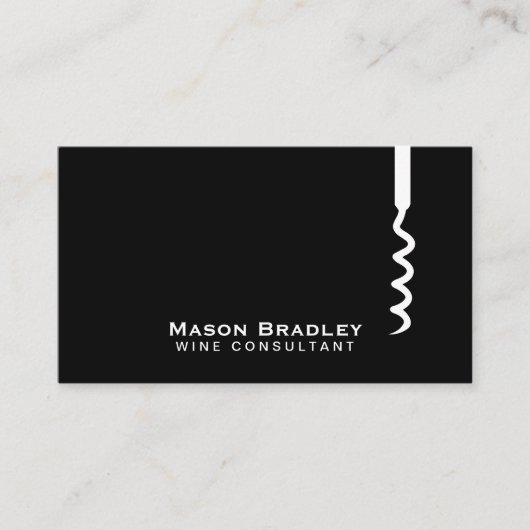 ワイン |コルクスクリューII 名刺 (正面)