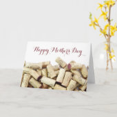 ワイン・コルクス母の日 カード (黄色い花)