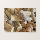 ワイン·コルク赤と白の閉鎖 ジグソーパズル (横)