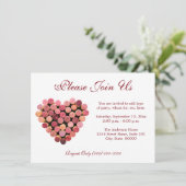 ワイン コルク ハート インビテーション (スタンド正面)