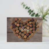 ワイン コーク #2 メニューカード 招待状 (スタンド正面)