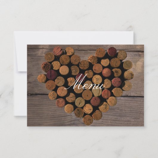 ワイン コーク #2 メニュー カード (正面)