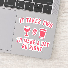 ワイン&コーヒーおもしろい引用文 シール