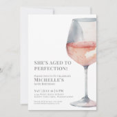 ワイン シックスティ 60歳の誕生日パーティー 招待状 (正面)