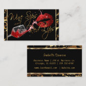 ワイン・シップと赤い唇 名刺 (正面/裏面)