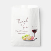 ワイン＆シャルキュトリーのブライズシャワー フェイバーバッグ (正面)