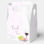 ワイン＆シャルキュトリーのブライズシャワー フェイバーボックス (オープン)