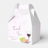 ワイン＆シャルキュトリーのブライズシャワー フェイバーボックス (正面サイド)