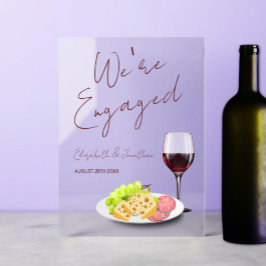 ワイン＆シャルキュトリーエンゲージメントパーティ アクリルサイン
