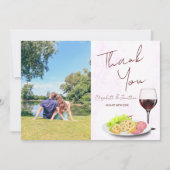 ワイン＆シャルキュトリーエンゲージメントパーティ サンキューカード (正面)