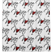 ワイン シャワーカーテン (正面)