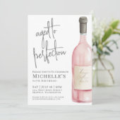 ワイン シンプル シックスティ 60歳の誕生日パーティー 招待状 (スタンド正面)