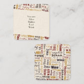 ワイン スクエア名刺 (正面/裏面)