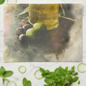 ワイン・スティルライフ キッチンタオル (折り畳み)