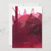 ワイン·スプラッシュ·バースデー·パーティーの招待2 招待状 (裏面)