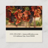 ワイン・ソムリエ スクエア名刺 (裏面)