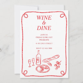ワイン＆ダイン サマー パーティー ご招待 招待状