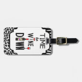 ワイン·ダウンの時間 ラゲッジタグ (正面横)