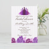 ワイン＆チーズのブライズシャワー招待状 招待状 (スタンド正面)