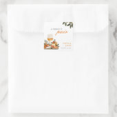 ワイン＆チーズの完璧なペアエンゲージメントパーティー スクエアシール (バッグ)