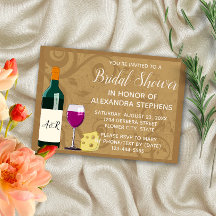 ワイン&チーズエレガントブライダルシャワー