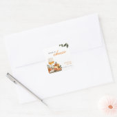 ワイン＆チーズエンゲージメントパーティー スクエアシール (封筒)