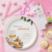ワイン＆チーズエンゲージメントパーティー ペーパープレート (パーティー)