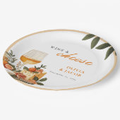 ワイン＆チーズエンゲージメントパーティー ペーパープレート (アングル)