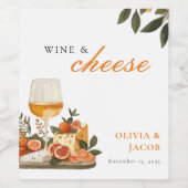 ワイン＆チーズエンゲージメントパーティー ワインラベル (シングルラベル)