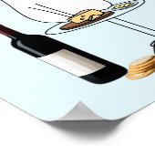 ワイン&チーズキャット、ヴィノ&フロマージュ ポスター (角)