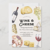 ワイン&チーズシャルキュテリージンガムテイスティングパーティー 招待状 (正面)