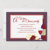 ワイン&チーズパーティの招待状 招待状 (正面)