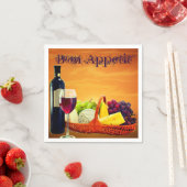 ワイン&チーズパーティーナプキンス スタンダードカクテルナプキン (インサイチュ)