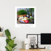 ワイン&チーズパーティーポスター! ポスター (ホームオフィス)