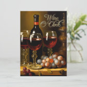 ワイン&チーズパーティー 招待状 (スタンド正面)