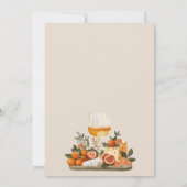 ワイン&チーズ婚約パーティ 招待状 (裏面)