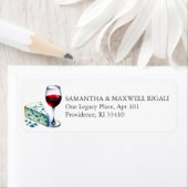 ワイン&チーズ差出人住所ラベル ラベル (インサイチュ)