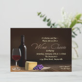 ワイン&チーズ招待状 招待状 (スタンド正面)
