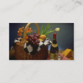 ワイン、チーズ、パン、および 名刺 (裏面)