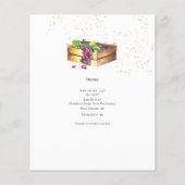 ワイン＆チーズ　メニュー　テンプレート　予算　両面 チラシ (裏面)