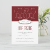 ワイン テイスティング ご招待 招待状 (スタンド正面)